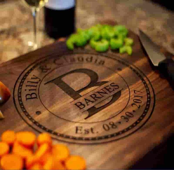 Best Personalized Cutting Board - Custom Wedding & Anniversary Gift