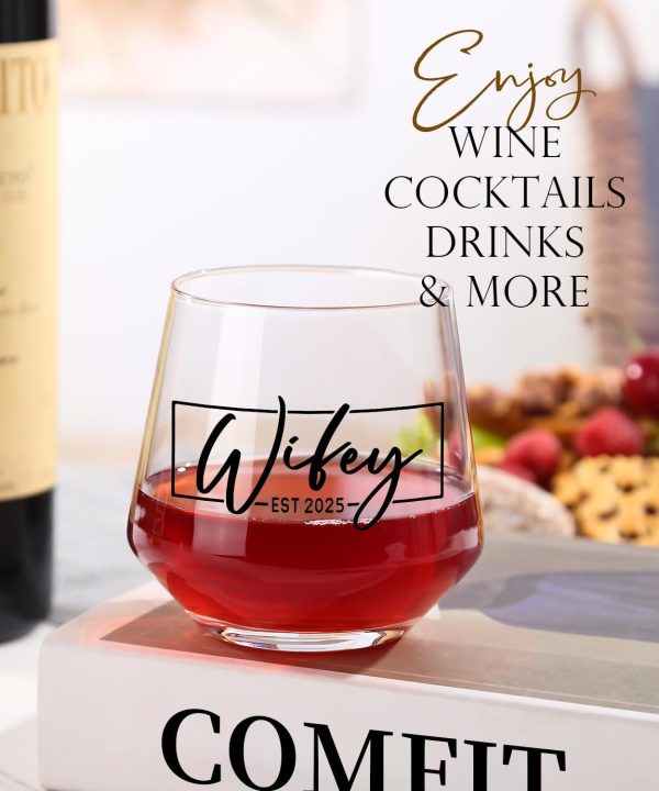 Best Wedding Glass Set For Couples Est 2025 - Image 4