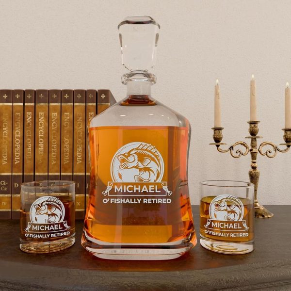 Best Retirement Gifts For Men - Personalized Whiskey Decanter Set - Image 5