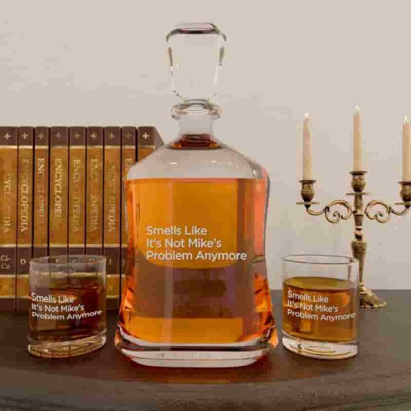 Best Retirement Gifts For Men - Personalized Whiskey Decanter Set - Image 6