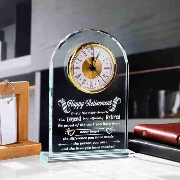 Best Crystal Clock Retirement Gifts For Women & Men - Image 2