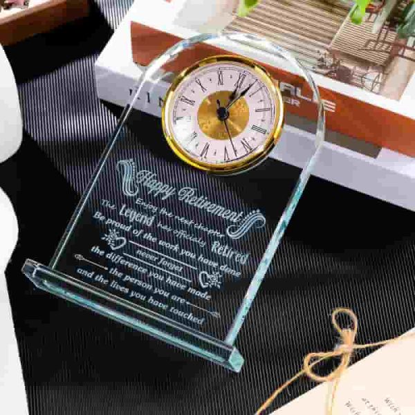 Best Crystal Clock Retirement Gifts For Women & Men - Image 5
