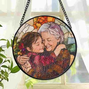 Best Personalized Photo Suncatcher For Grandma - Mother's Day Gift