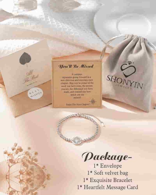 Best 2025 Retirement Gifts For Women - Compass Bracelet - Image 6