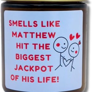 Best Engagement Gift 2025 - Funny Personalized Candle, 7oz