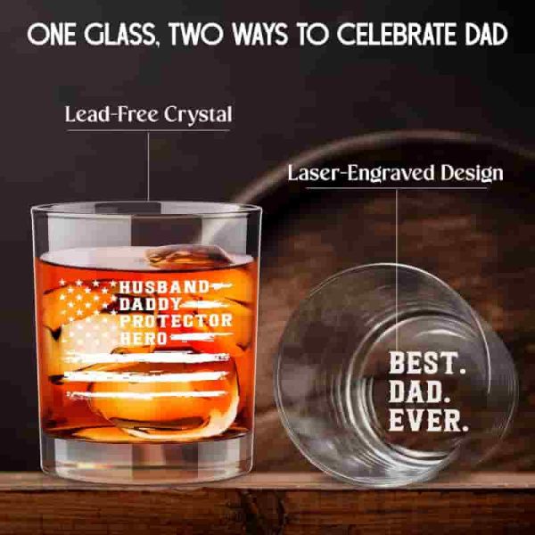 Best Father's Day Whiskey Glass – Funny Gifts For Dad & Husband - Image 4