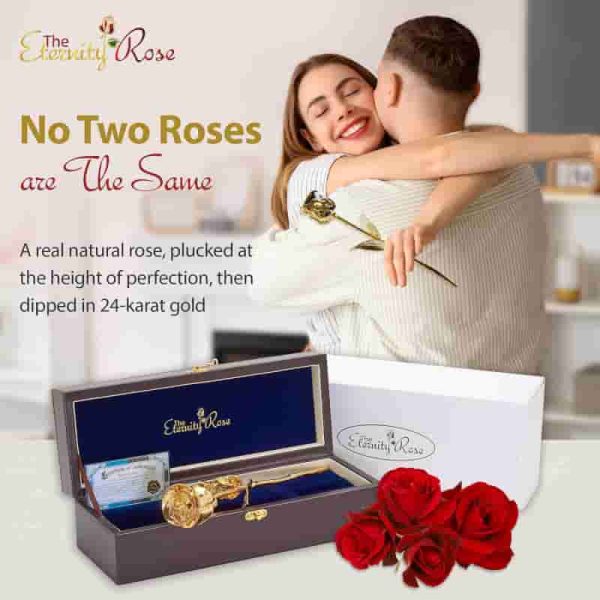 24k Gold-dipped Rose - Romantic Gift For Her - Image 3