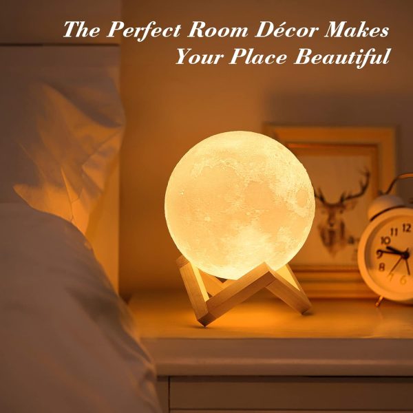 Mydethun 3d Moon Lamp - Touch Control Led Night Light Gift - Image 4