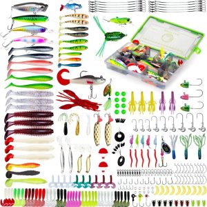 232pcs Fishing Lure Kit - Best Bass & Trout Fishing Gear