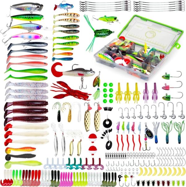 232pcs Fishing Lure Kit - Best Bass & Trout Fishing Gear