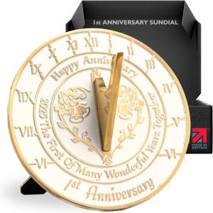 Handmade Sundial Gift For 1st Wedding Anniversary - Recycled Metal