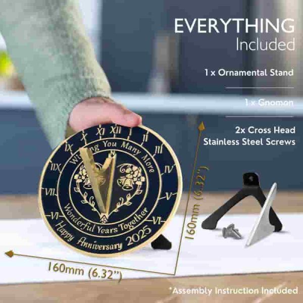 Best Handmade Anniversary Sundial Gift 2024 - Unique Decor - Image 2