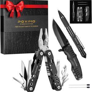 Best Multitool Gift Set For Men – 14-in-1 Pliers, Knife & Tactical Pen
