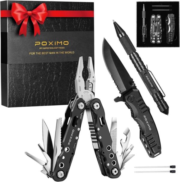 Best Multitool Gift Set For Men – 14-in-1 Pliers, Knife & Tactical Pen