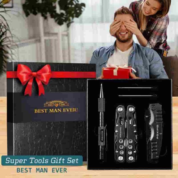 Best Multitool Gift Set For Men – 14-in-1 Pliers, Knife & Tactical Pen - Image 2
