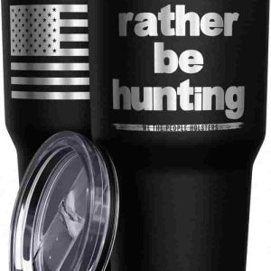 Best Hunting Travel Mug With American Flag, 30 Oz Tumbler