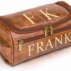 Best Personalized Toiletry Bag For Men - Custom Leather Gift