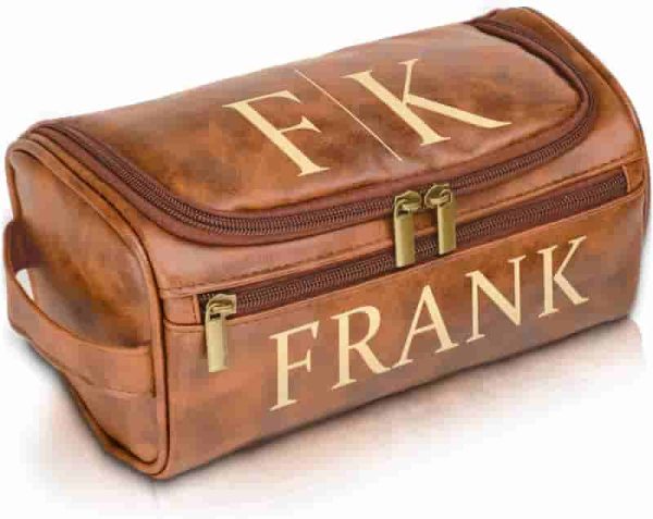 Best Personalized Toiletry Bag For Men - Custom Leather Gift