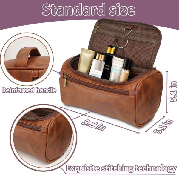 Best Personalized Toiletry Bag For Men - Custom Leather Gift - Image 5