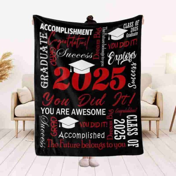 Best Graduation Gift 2025: Class Of 2025 Blanket 30"x40" - Image 2