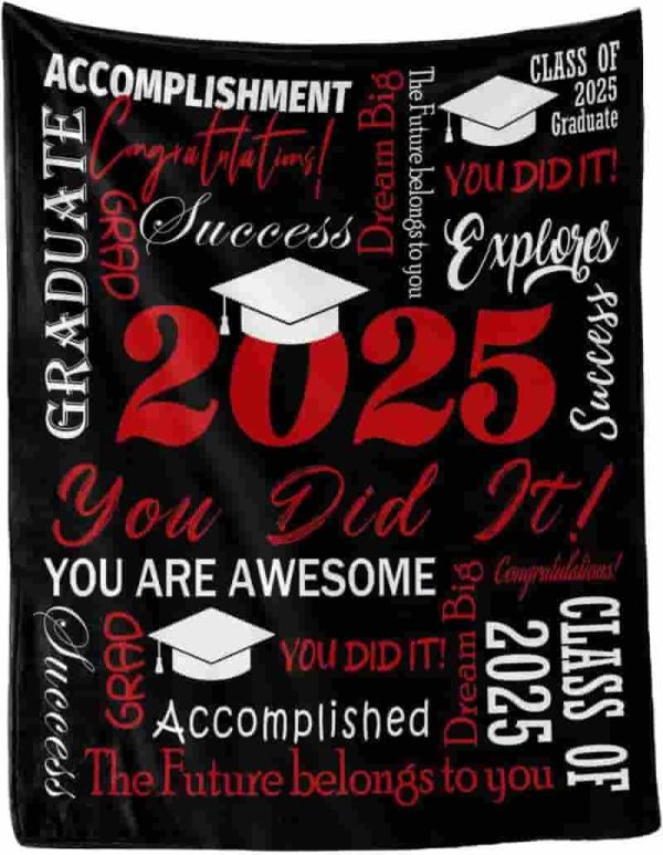 Best Graduation Gift 2025: Class Of 2025 Blanket 30"x40" - Image 3