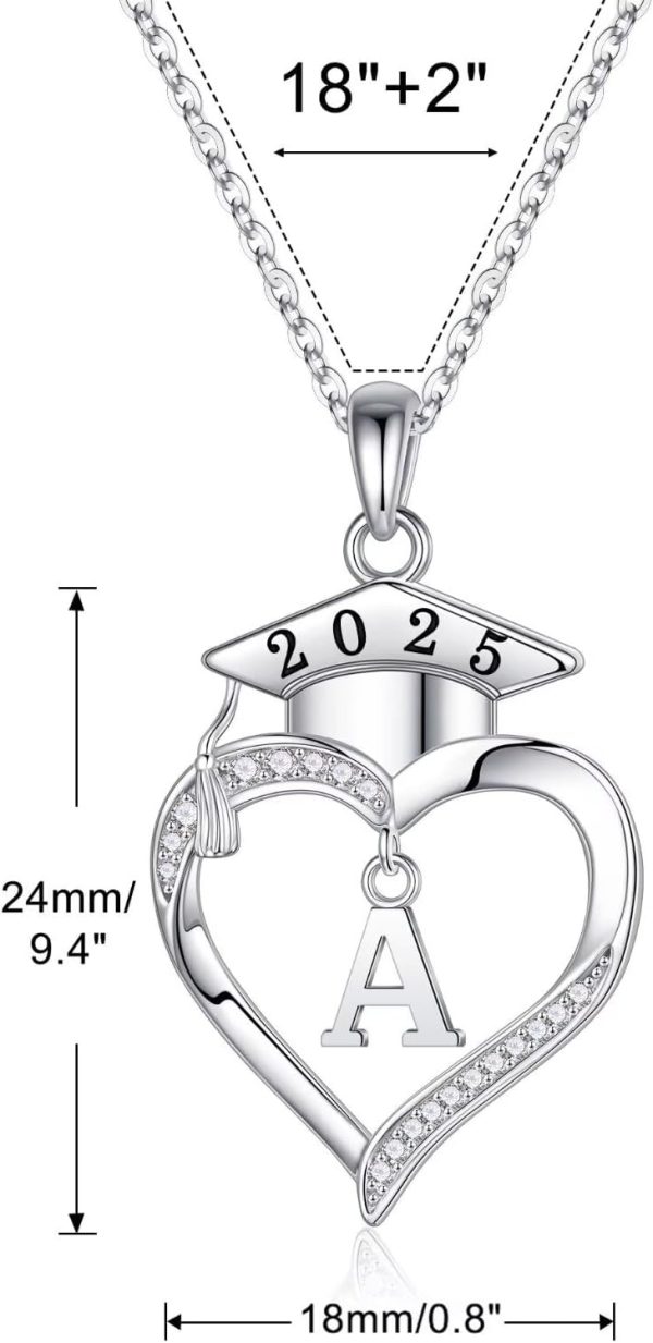 2025 Graduation Sterling Silver Necklace - Gifts For Her - Image 4