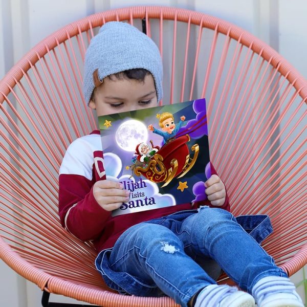 Best Personalized Storybook - 'elijah Visits Santa' - Image 3