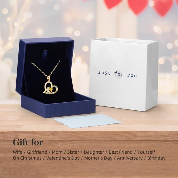 925 Sterling Silver Birthstone Anniversary Necklace For Her - Image 6