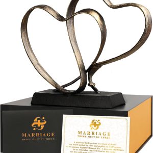 Iron Heart Sculpture: Perfect Anniversary Gift For Couples