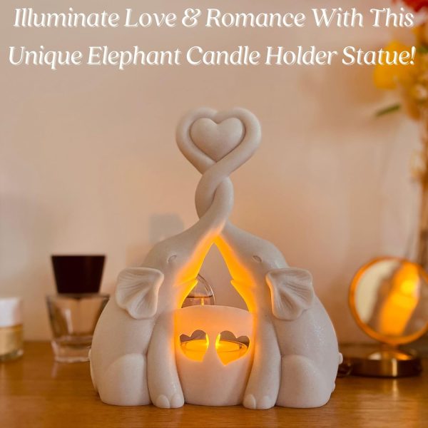 Elegant Elephant Candle Holder - Romantic Anniversary Gift Idea - Image 4