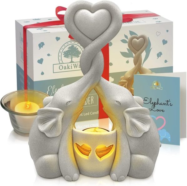 Elegant Elephant Candle Holder - Romantic Anniversary Gift Idea - Image 6