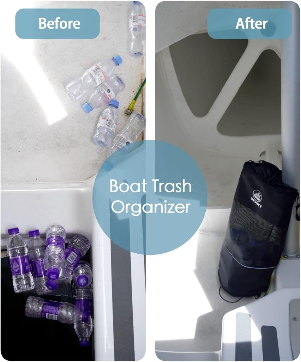 Reusable Mesh Boat Trash Bag - Must-have Black Boating Accessory - Image 5