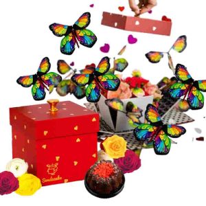 Butterfly Surprise Cake Gift Box - Perfect For Her Birthday & Anniversary