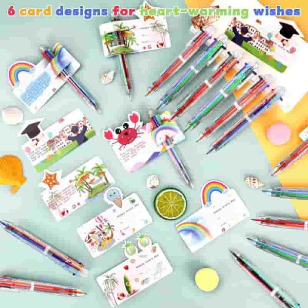 30-pack Multicolor Pen & Cards - End-year School Gift Set - Image 6