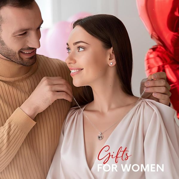 Best Preserved Real Red Rose Gift With Necklace For Her - Image 5