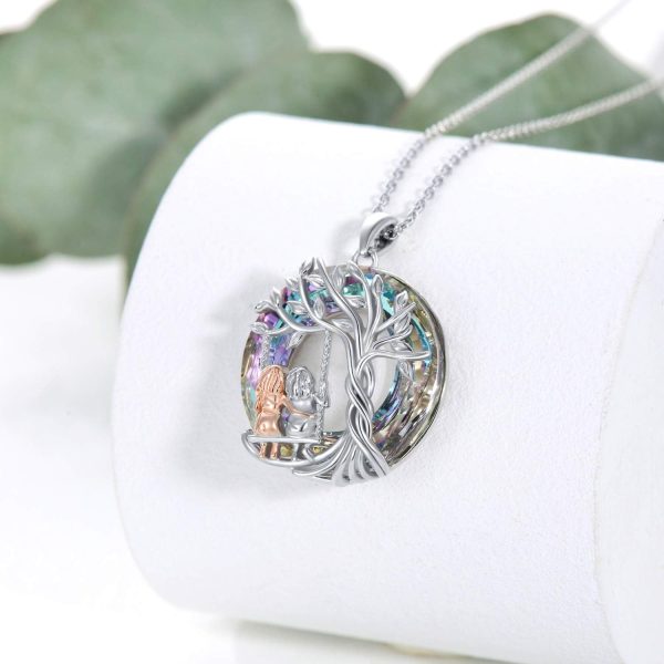 Elegant Sterling Silver Sister Necklace: Perfect Gift Idea - Image 2