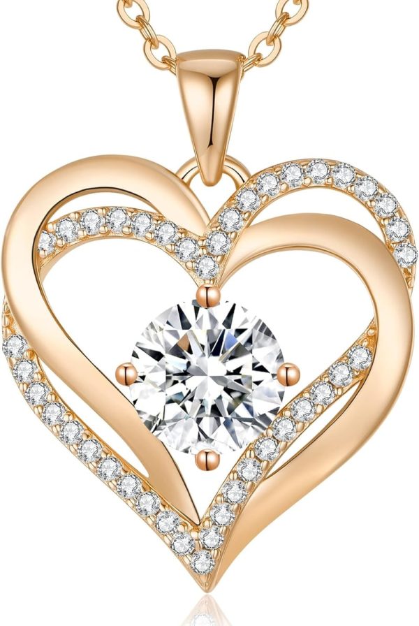 925 Silver Heart Birthstone Necklace - Best Gift For Her