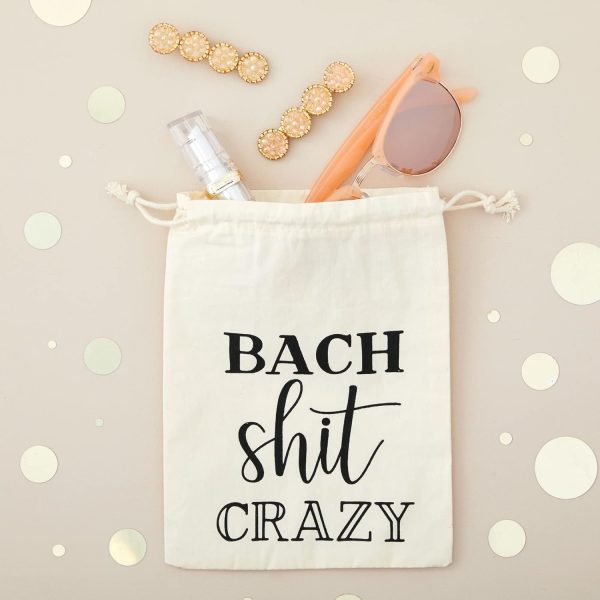 Best Bachelorette Party Favor Bags - 12 Pack Drawstring Cotton, 6x8 In - Image 3