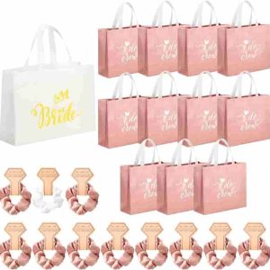 24 Best Bridesmaid Gift Bags & Scrunchies Set For Wedding