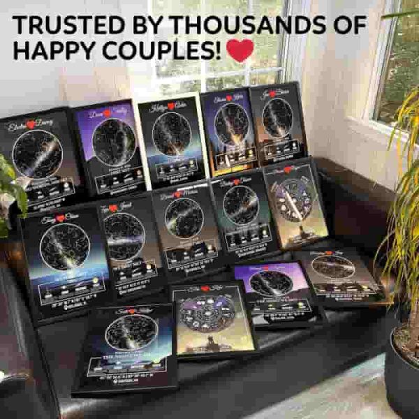 Best Personalized Star Map Gift For Couples - Image 2