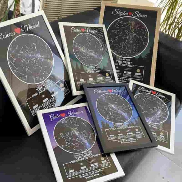 Best Personalized Star Map Gift For Couples - Image 5