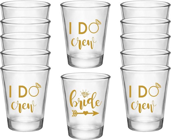 Best Bachelorette Shot Glass Set - Bride & Crew