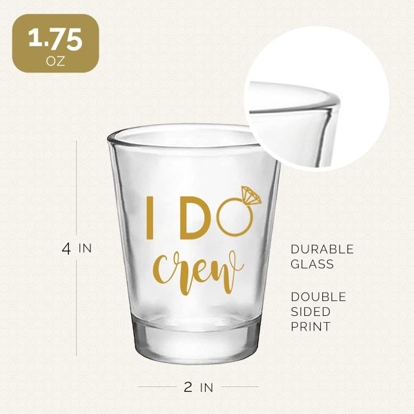 Best Bachelorette Shot Glass Set - Bride & Crew - Image 2