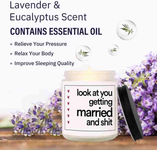 Funny Wedding Gifts – Lavender Soy Candle For Brides - Image 6