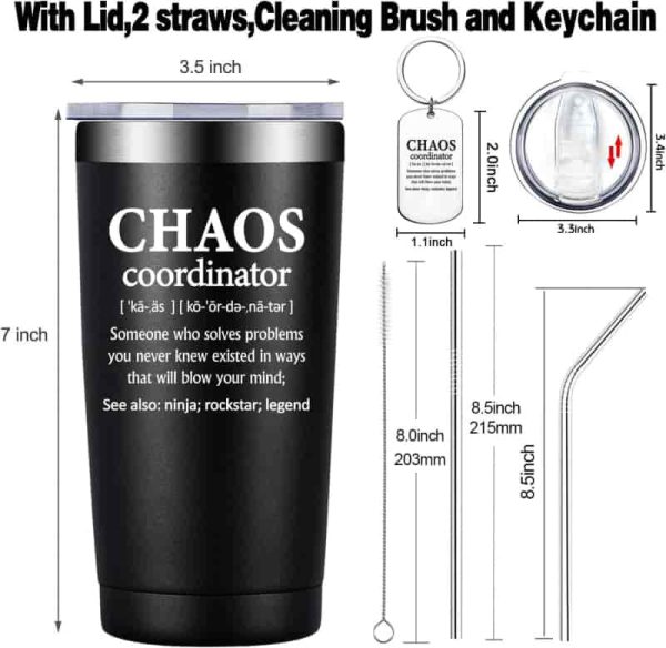 Best Chaos Coordinator Tumbler - Perfect Admin Gifts - Image 2