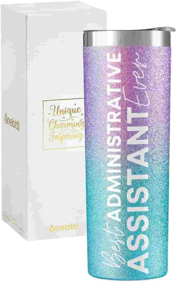 Best Gift For Administrative Professionals - Glitter Tumbler