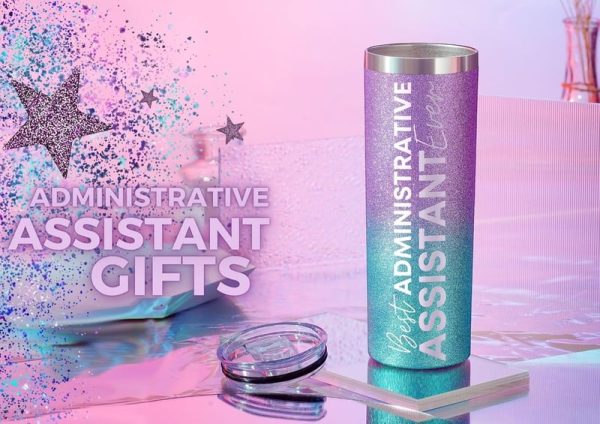 Best Gift For Administrative Professionals - Glitter Tumbler - Image 3