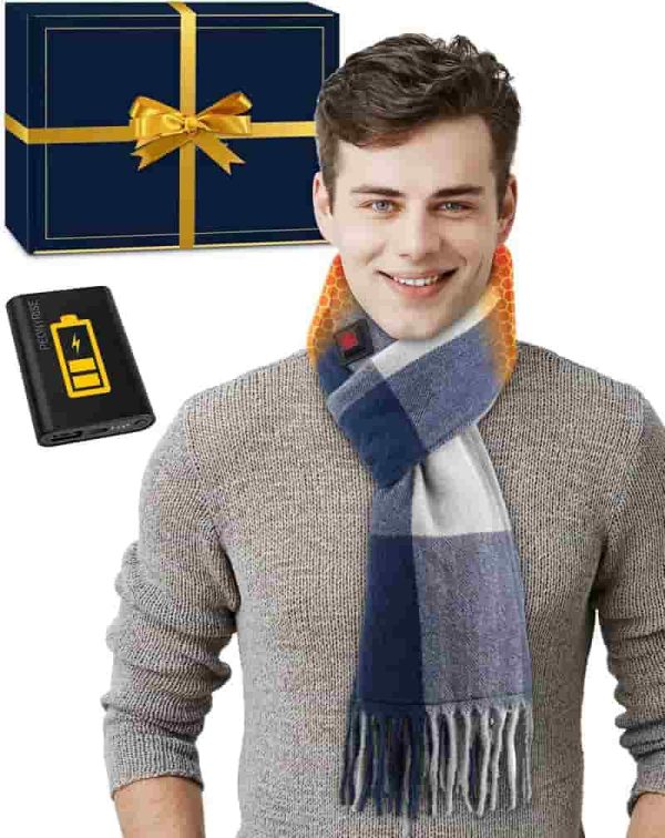 Heated Scarf With 5000mah Battery - Best Warm Gift For Men & Women