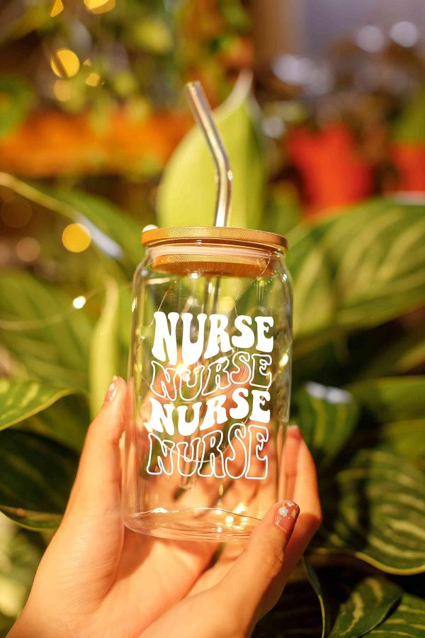 Best Nurse Gifts - 16 Oz Coffee Glass For Women & Students - Image 2