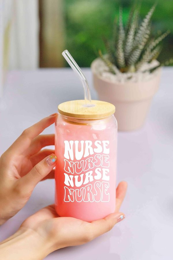 Best Nurse Gifts - 16 Oz Coffee Glass For Women & Students - Image 4